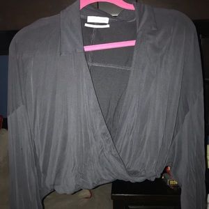 Flowy wrap top